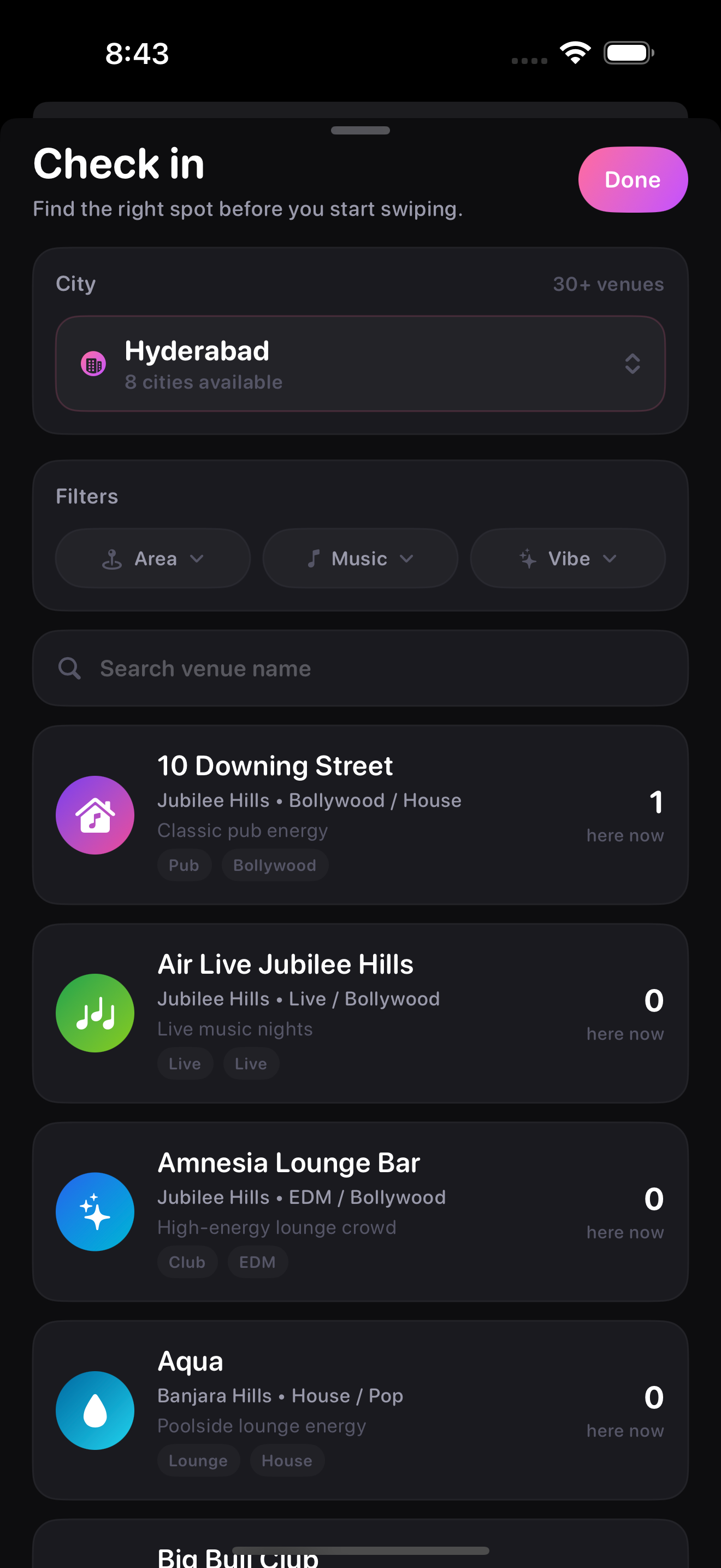 MYXO discovery product screen